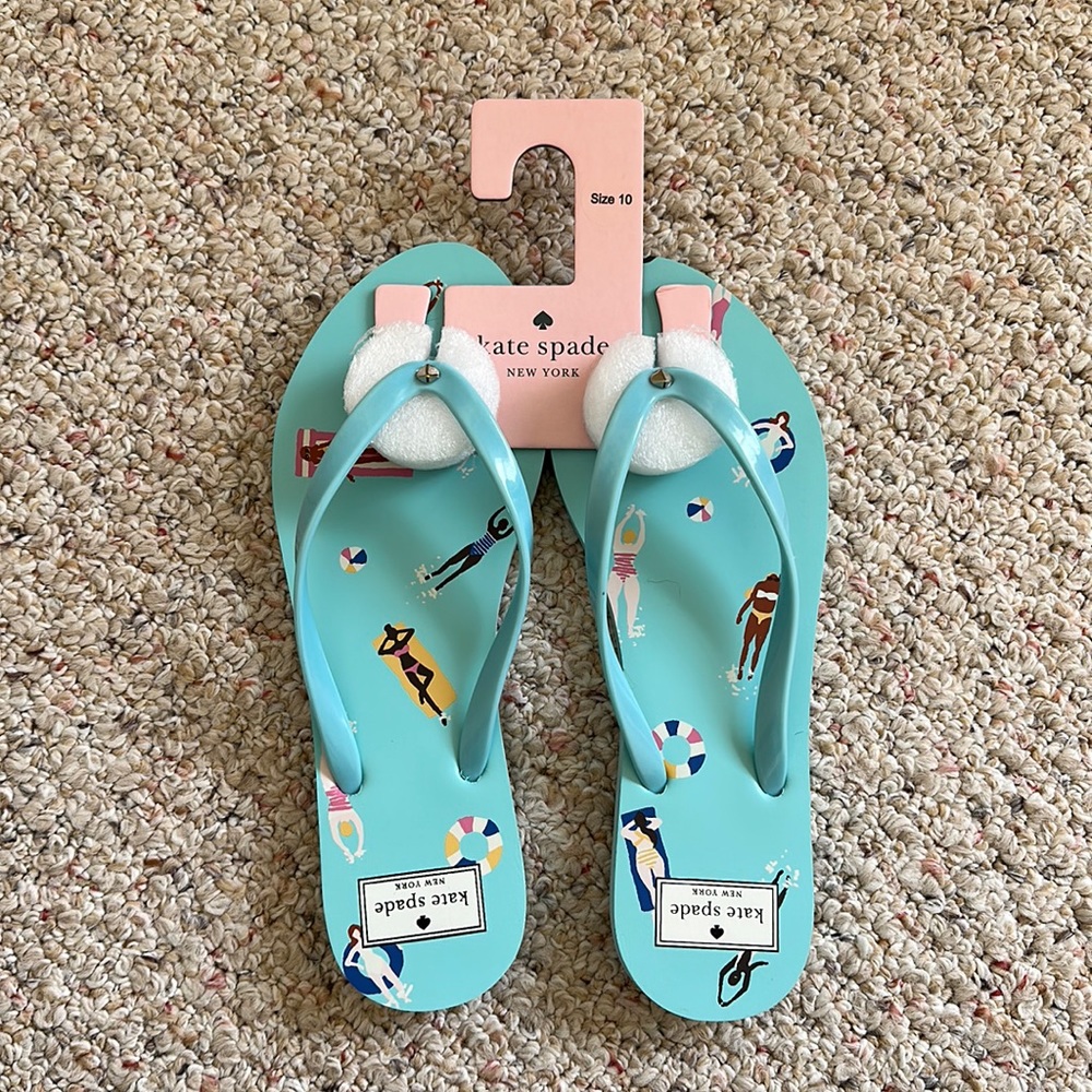 Kate Spade Fiji Flip Flops sz 10